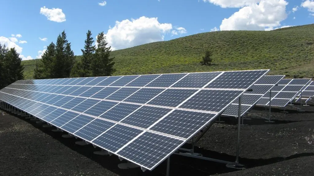 Solar panels installed in my backyard to power the home.