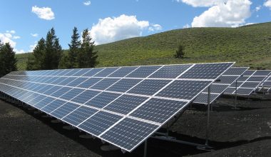 Solar panels installed in my backyard.