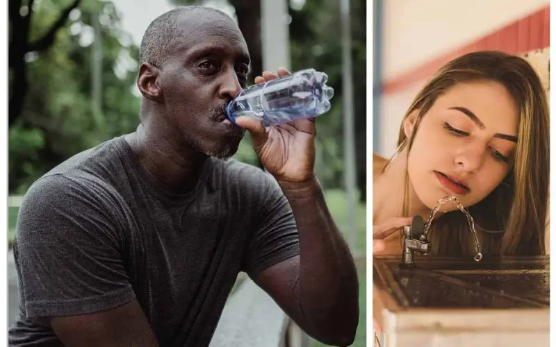 Drinking bottled vs tap water