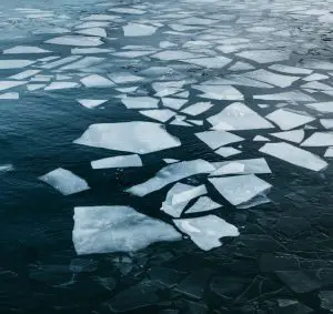 Melting ice- global warming