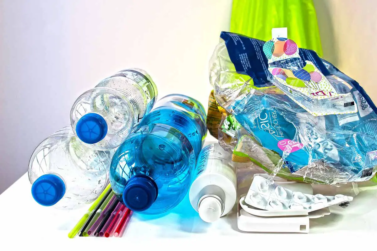 Different types of plastic recycled today. 