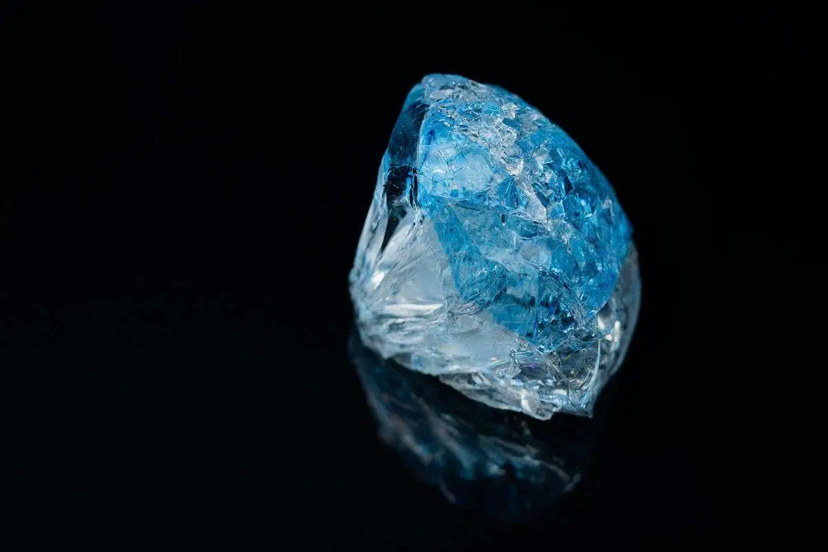 A glistening rare gemstone