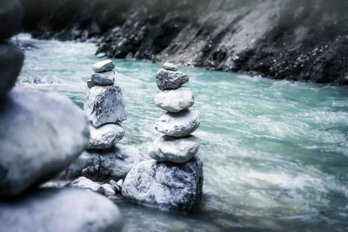 Fast flowing stream