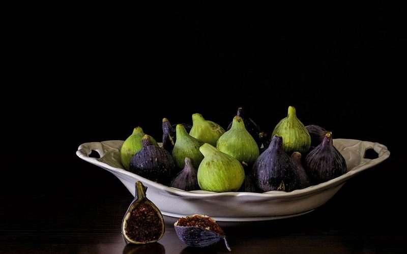 A Serving of Fresh Ripe Figs